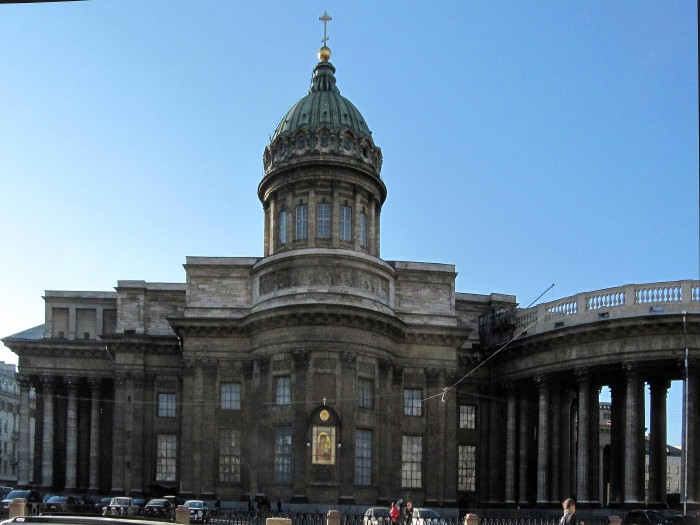 Kazanin kirkon pylväät on louhittu Sorvalinsaarelta. 