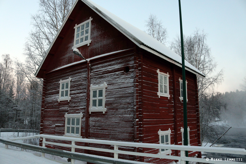 Vanha myllyrakennus, ns. Koskelan mylly, joka rakennettiin jo 1800-luvun lopulla.