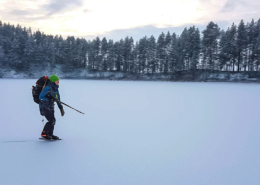 Retkiluistelija Ilomantsissa Kuva: Tom Toivonen