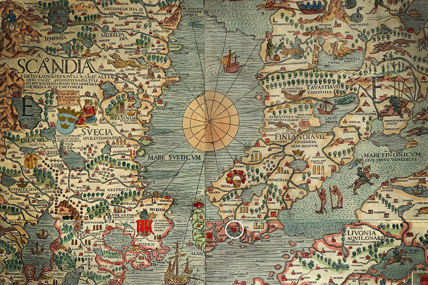 Распространение возрождения. Carta Marina Олафа Магнуса 1539 год. Карта Олафа Магнуса 1539 в высоком качестве. Морская карта Олафа Магнуса 1539 год.